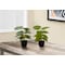 Monarch Specialties Artificial Plant, 13" Tall, Epipremnum, Indoor, Faux, Fake, Table, Greenery, Potted, Set Of 2 I 9583 - alternate 2